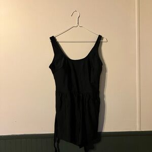Black Sleeveless Romper